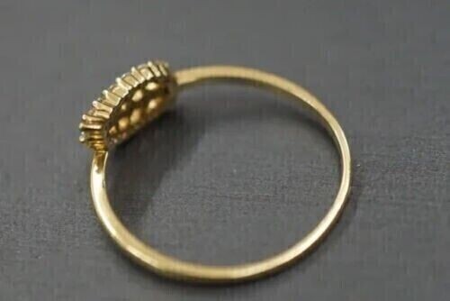 1.00Ct Round Cut Simulated Diamond Wedding Leaf Band Ring 14K Yellow Gold Plated