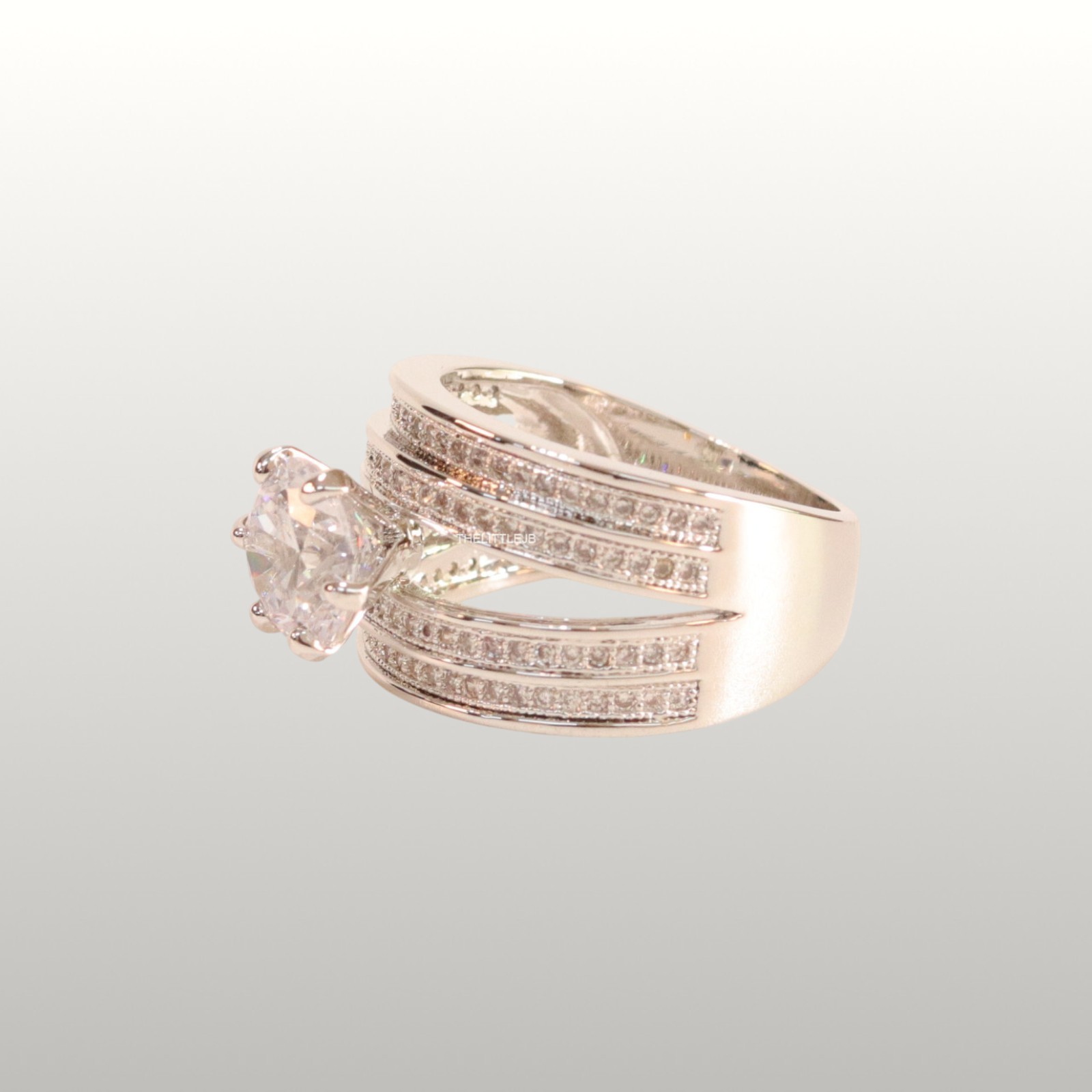 Round Cut 4.00 CT IGI Certified Lab Grown Diamond Engagement Ring 14K White Gold