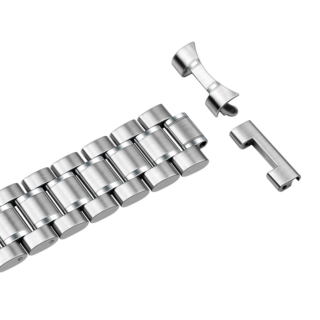 20mm 22mm Universal Watch Bands Solid Stainless Steel with Curved Lug Ends Parts