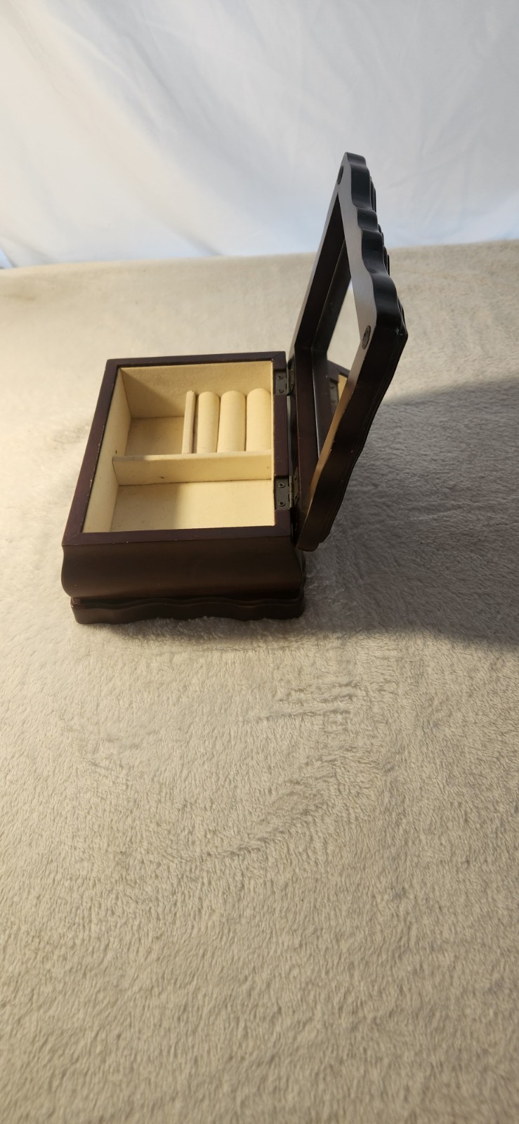 Small Jewelry Box With Mirror For Rings, Necklaces, Bracelets, Or Hairpins