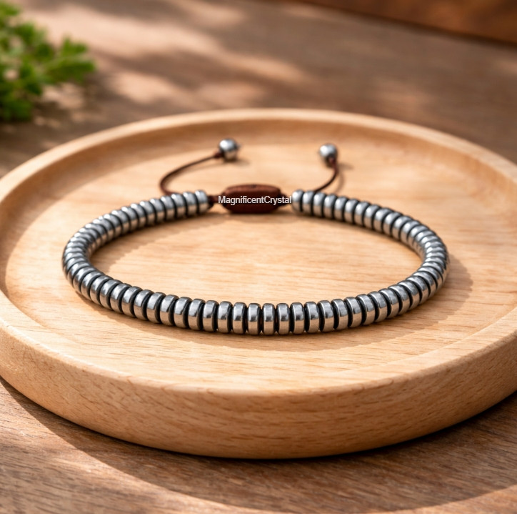 High Quality Black Hematite Bracelet Healing Protection Men Stone Reiki Jewelry