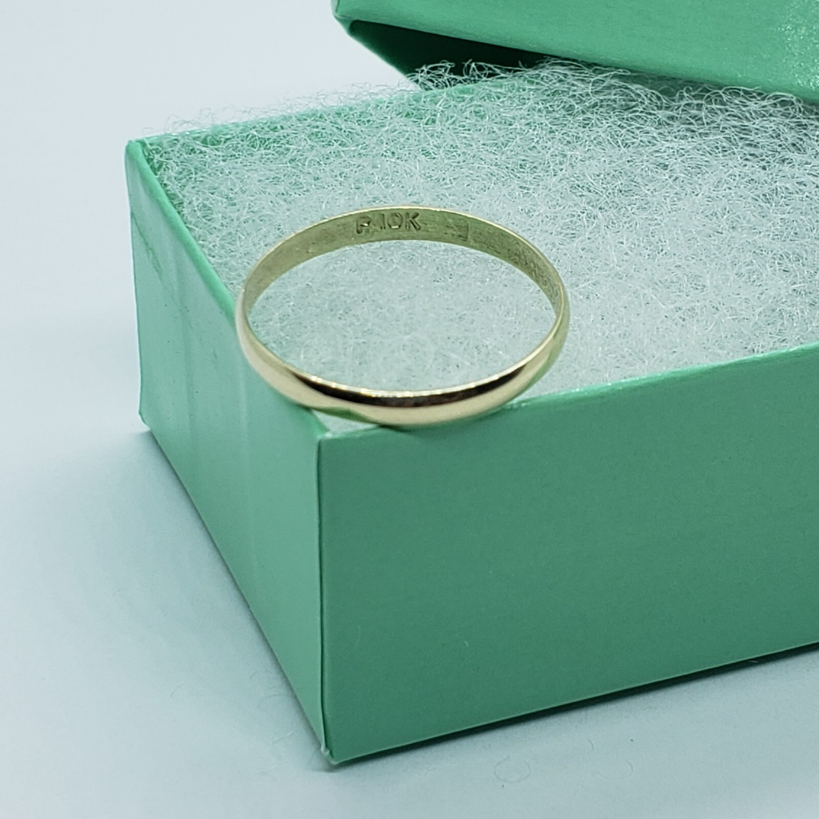 Authentic 10K Solid Yellow Gold Plain Knuckle Band Ring High quality Sizes 2-7.5