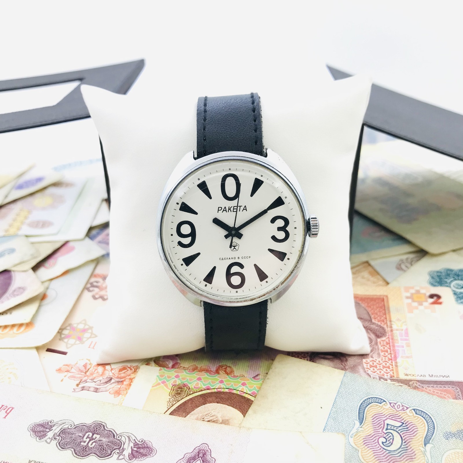 0️⃣ Rare Raketa Big Zero Soviet Mens Watch 2609 Rocket Ракета USSR Service🛠