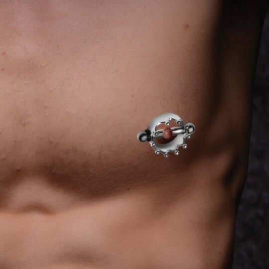 Crowned Magnetic Nipple Clip on Rings Nipples Female Male genitalia Sub Dom Mast