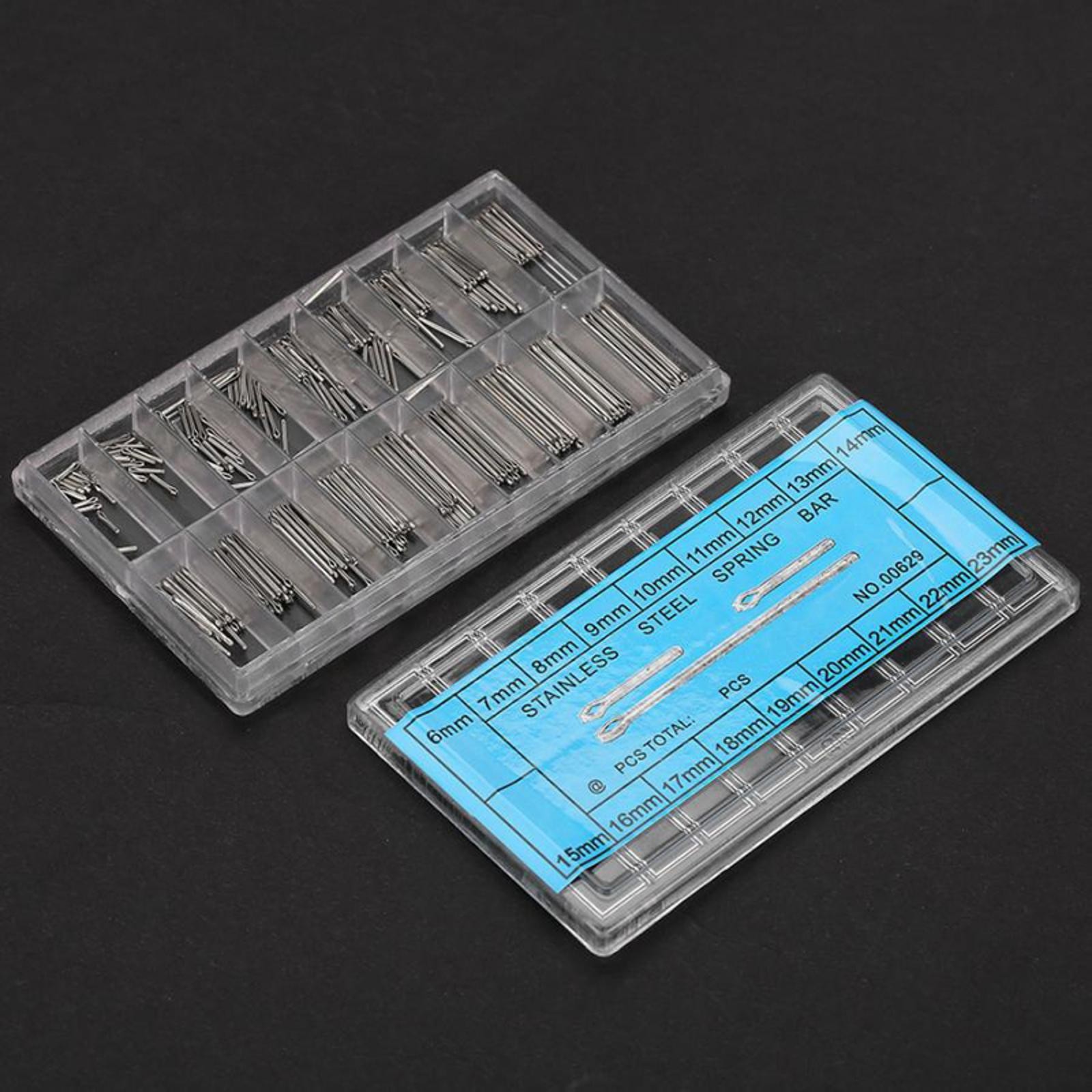 360Pack 6-23mm Watch Band Link Cotter Pin Assortment 0.9mm Bracelet Strap Bar a