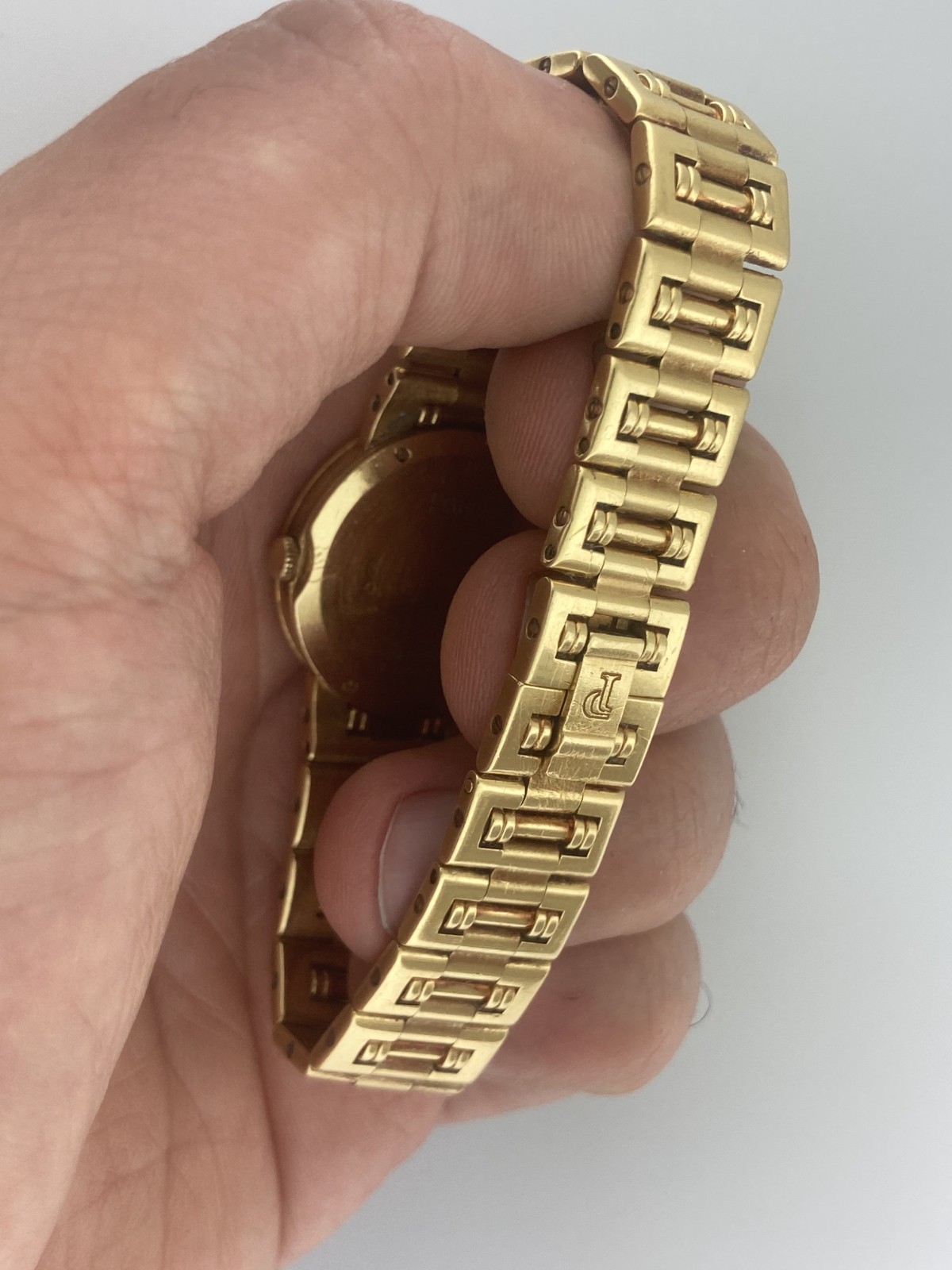Piaget 23mm Dancer 80564 18k Solid Yellow Gold Diamond Dial Bezel Quartz Polo