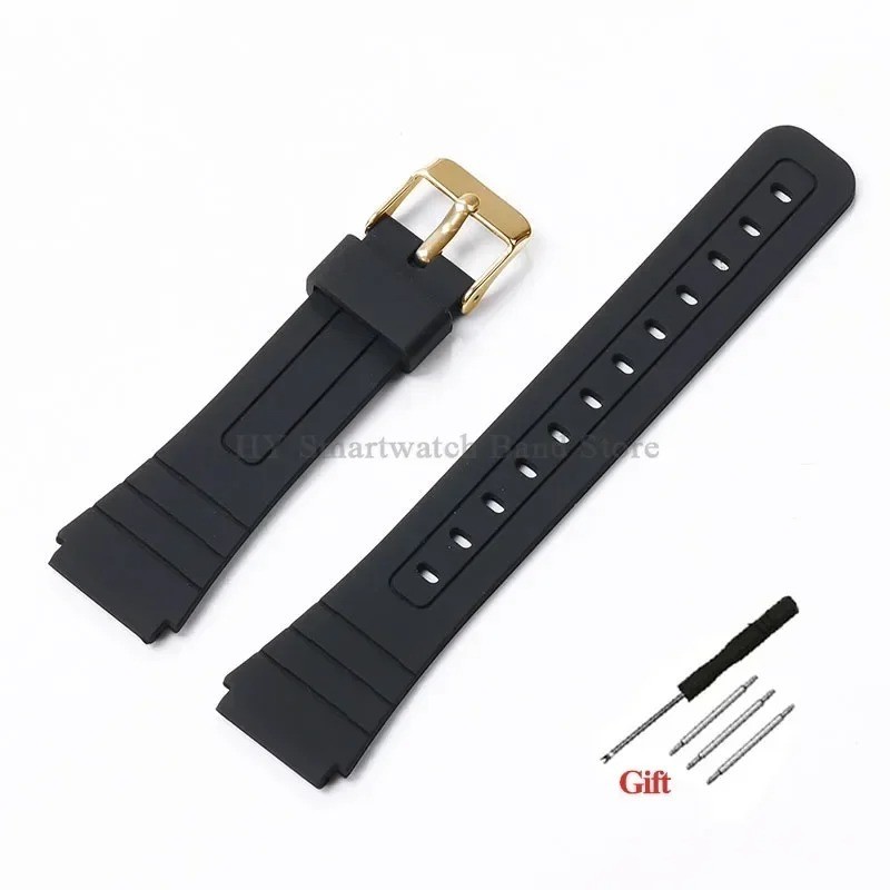 18mm Silicone Soft Watch Strap for Casio F91W F105/108 A158/168 W800H SGW400 AE1