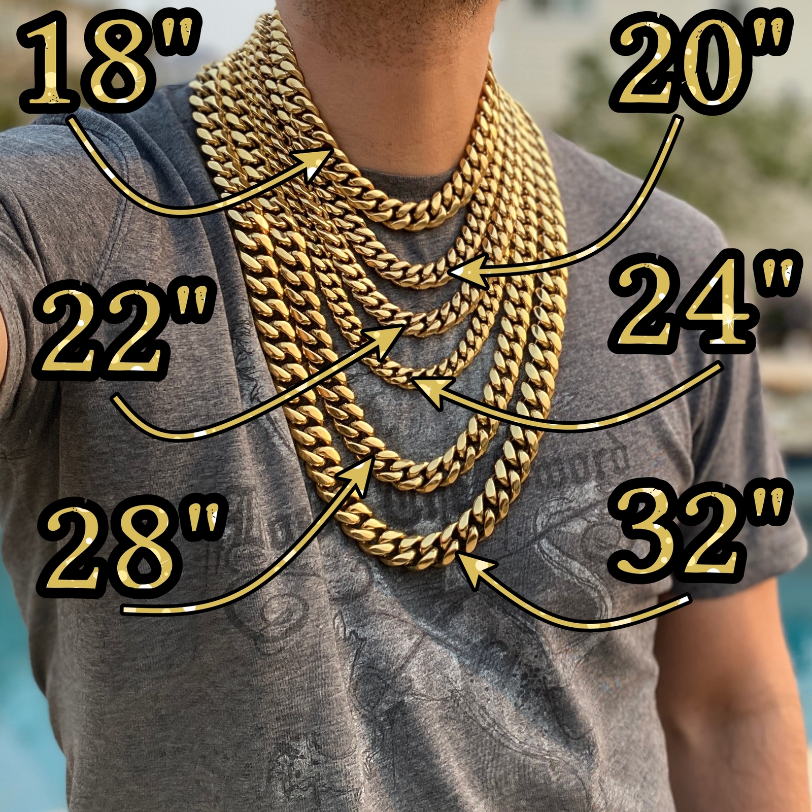 Mens 14k Gold Plated Stainless Steel Miami Cuban Link Chain Or Bracelet 4-18 mm