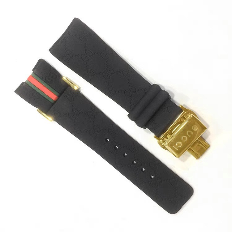 26MM Rubber replacement Watch Strap For I-Gucci Digital Men’s Watch YA114207