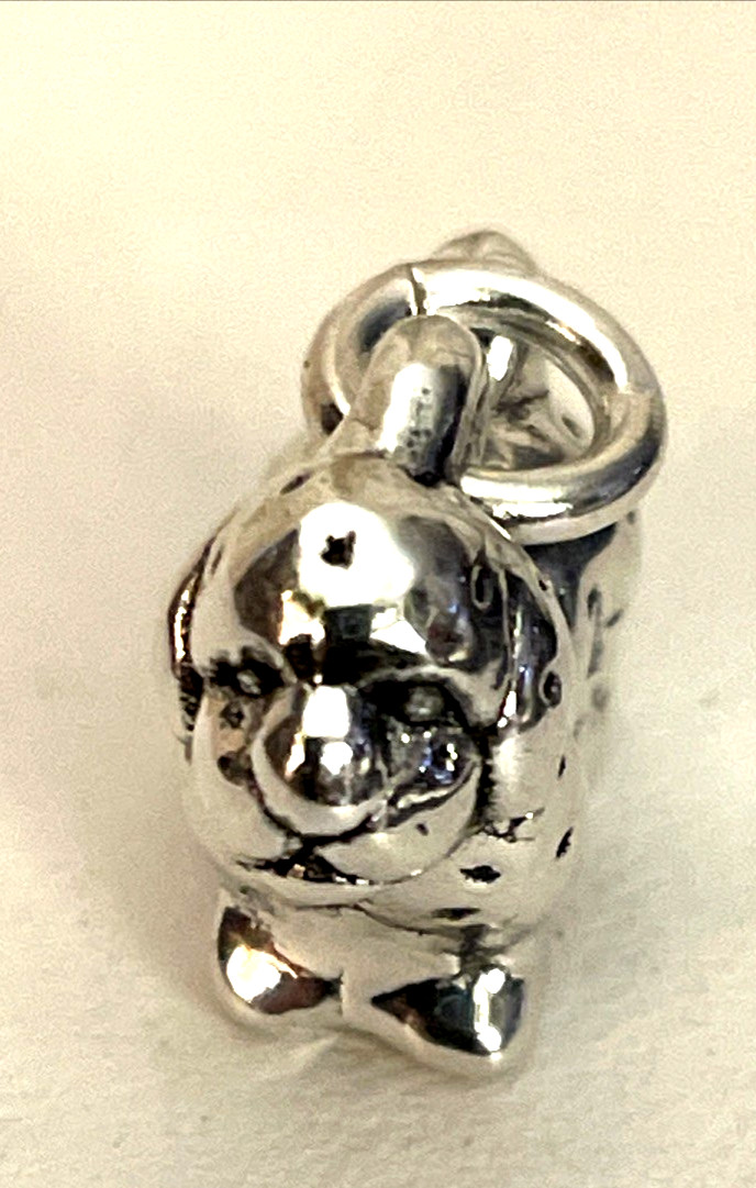 PUPPY CHARM/ PENDANT- STERLING SILVER 2 GRAMS