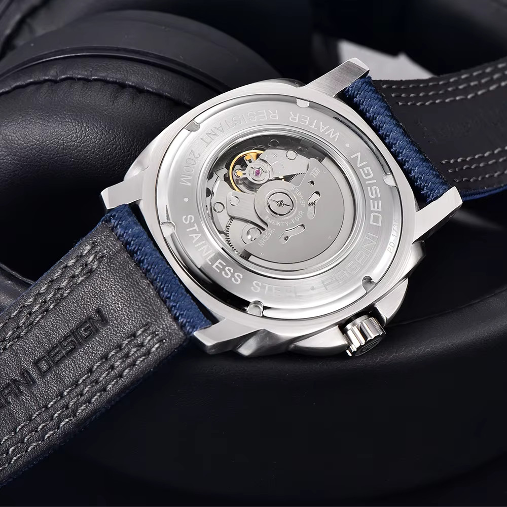 43MM Men’s Automatic Mechanical Watch NH39 200M 20ATM Waterproof Sapphire glass