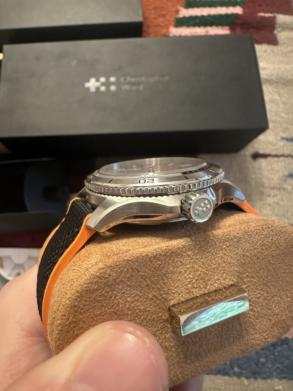 Christopher Ward C60 Trident Mk3 Pro 600 40mm Orange Sapphire (01/2023)