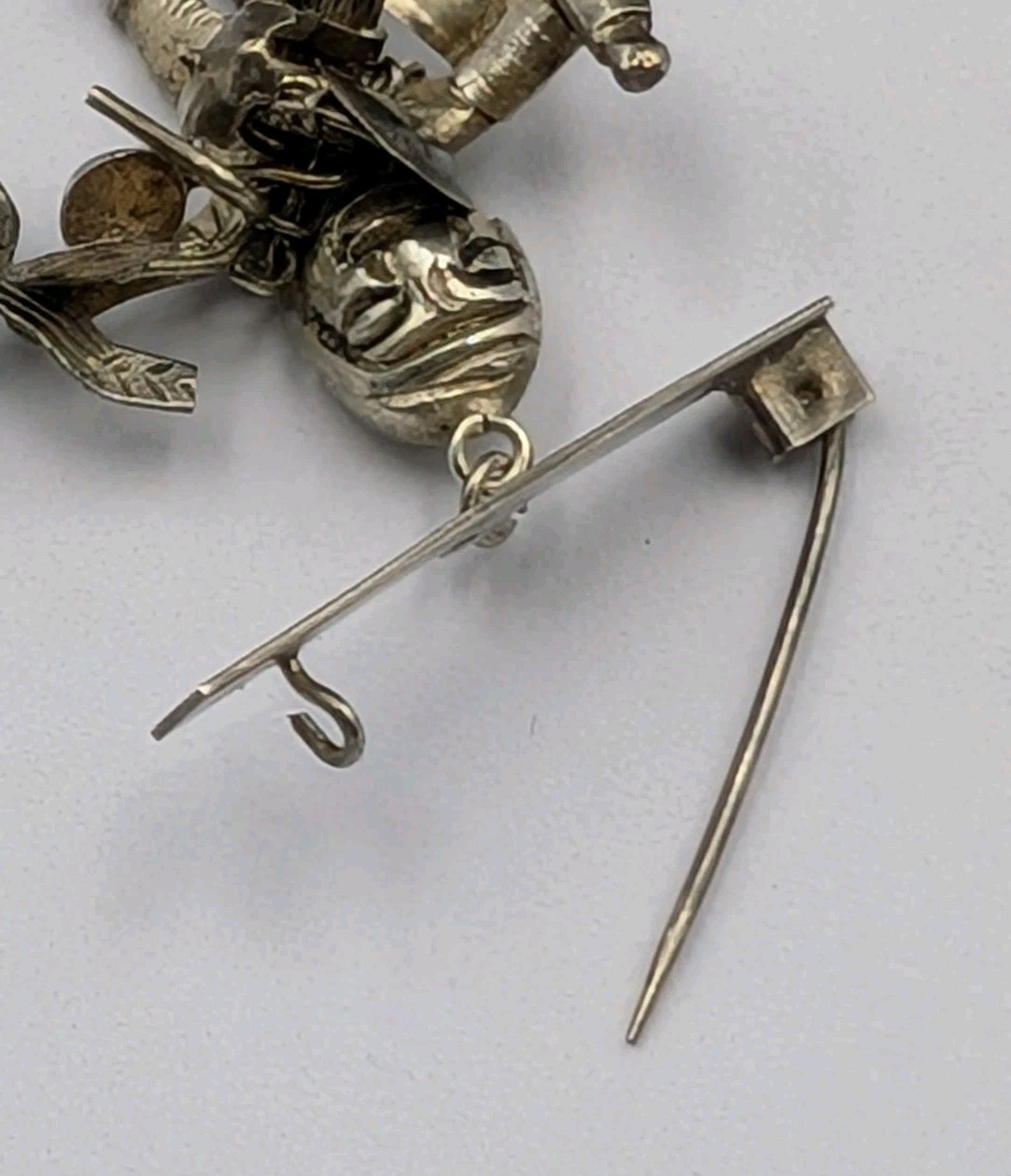 Vtg 900 – 925 Silver Peru Ekeko Talisman Good Luck Mid Century Unisex Pin Brooch