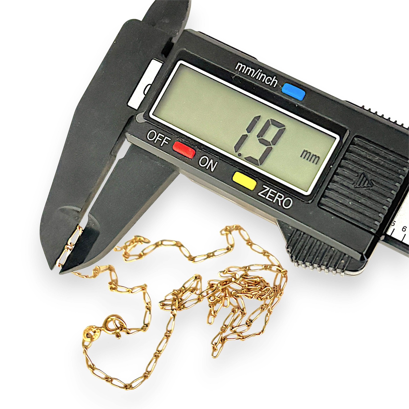 NZGD | 9ct Gold UNOAERRE Aurora 1×1 Fiagor Chain 50cm