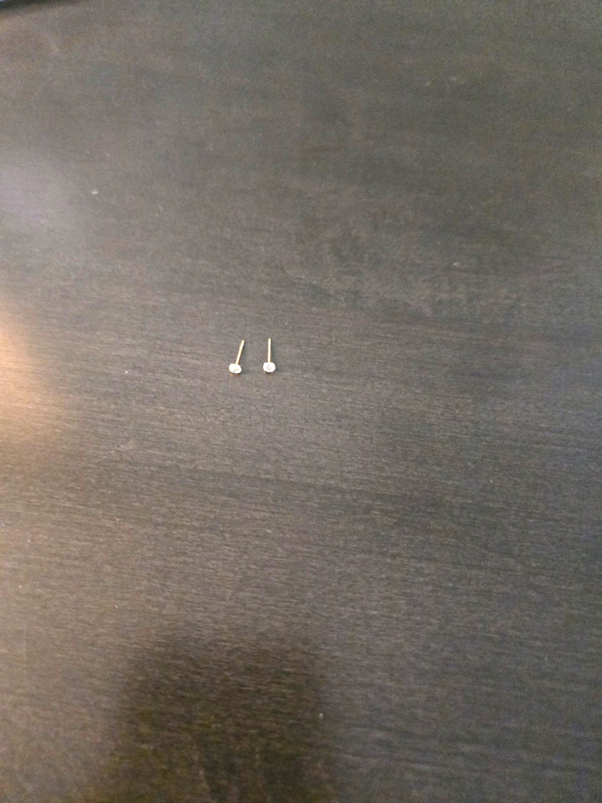 Gold Tone Small Crystal Studs