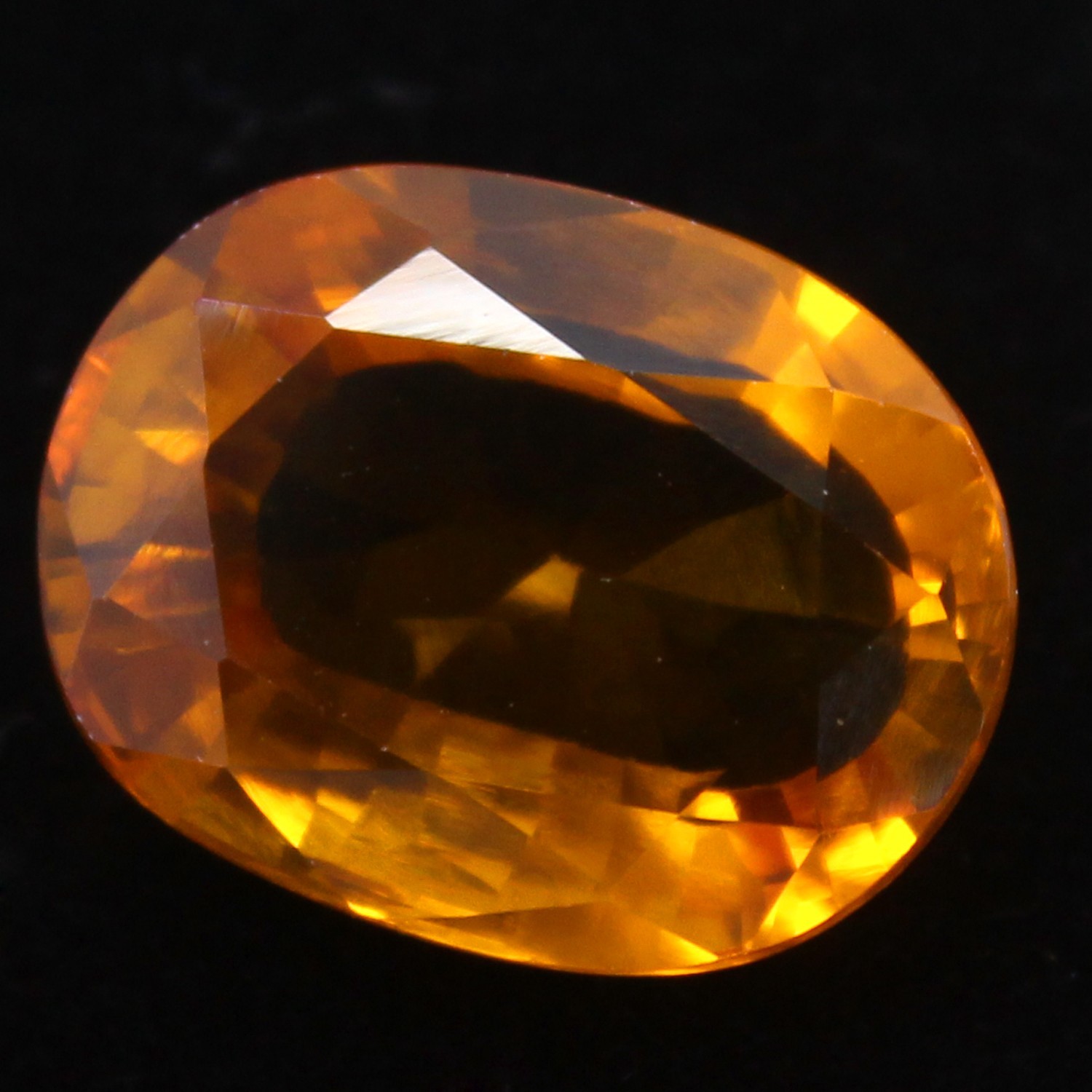 Natural 14.45 Ct Certified Ceylon Champagne Sapphire 15×12 MM Oval Cut Gemstone