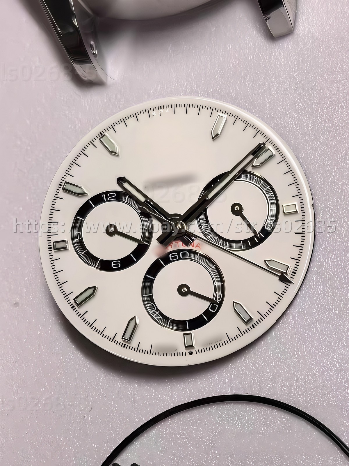 DIY SET for 40MM watch case + dial + hands +904L Strap Suitable for 4130 4131