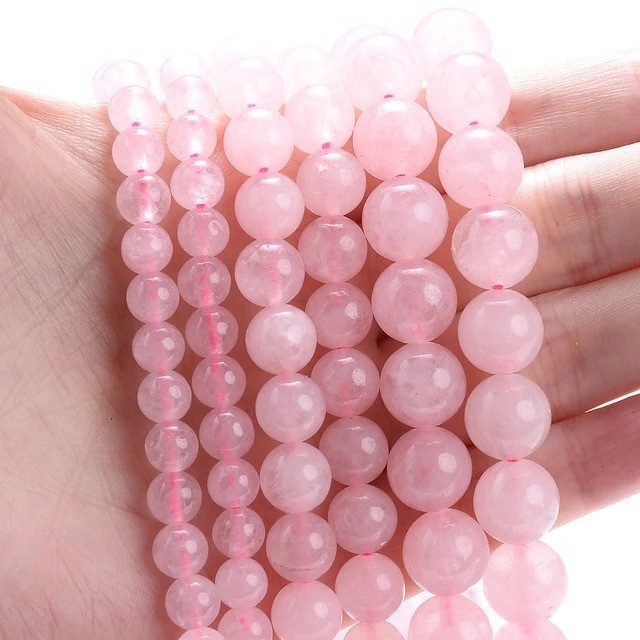 Natural Gemstone Round Spacer Loose Beads Jewelry Making 4mm 6mm 8mm 10mm 12mm