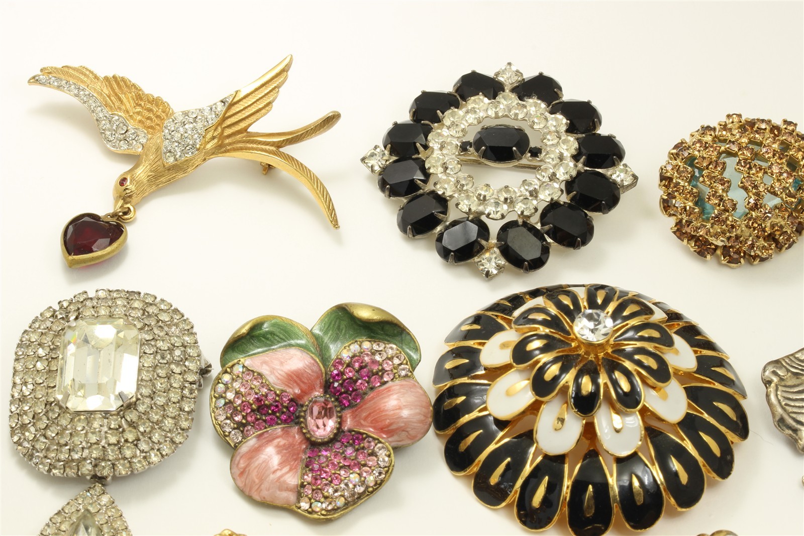 Vintage 20 Pc High End Designer Costume Jewelry Lot Jomaz Boucher Kramer Panetta