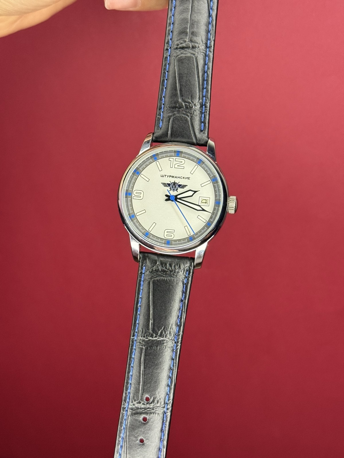 Aviator Watch Mechanical Pilot Soviet USSR Military Calendar Men Day Raketa