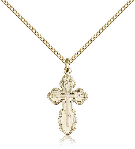 Gold Filled Cross Necklace For Women On 18 Chain – 30 Day Money Back Guarantee