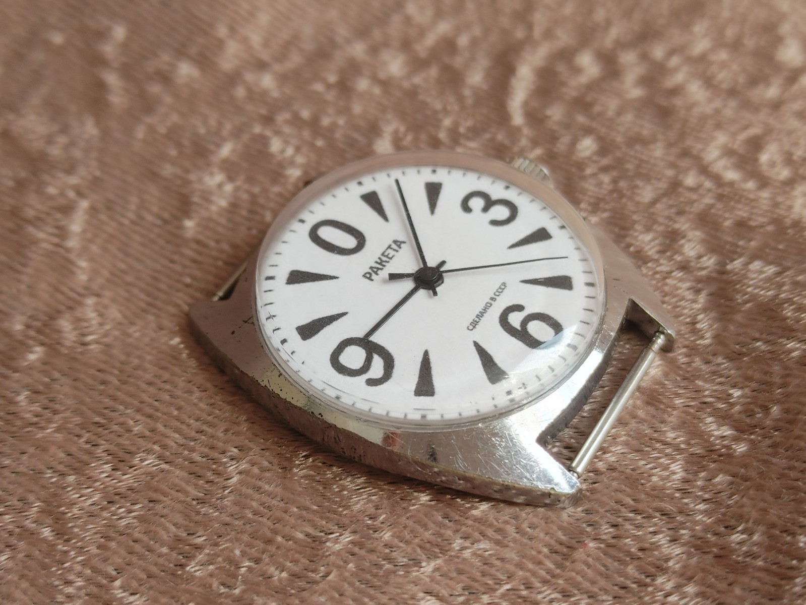 Watch Raketa Big Zero Mechanical Men Wrist Watch USSR Vintage Soviet