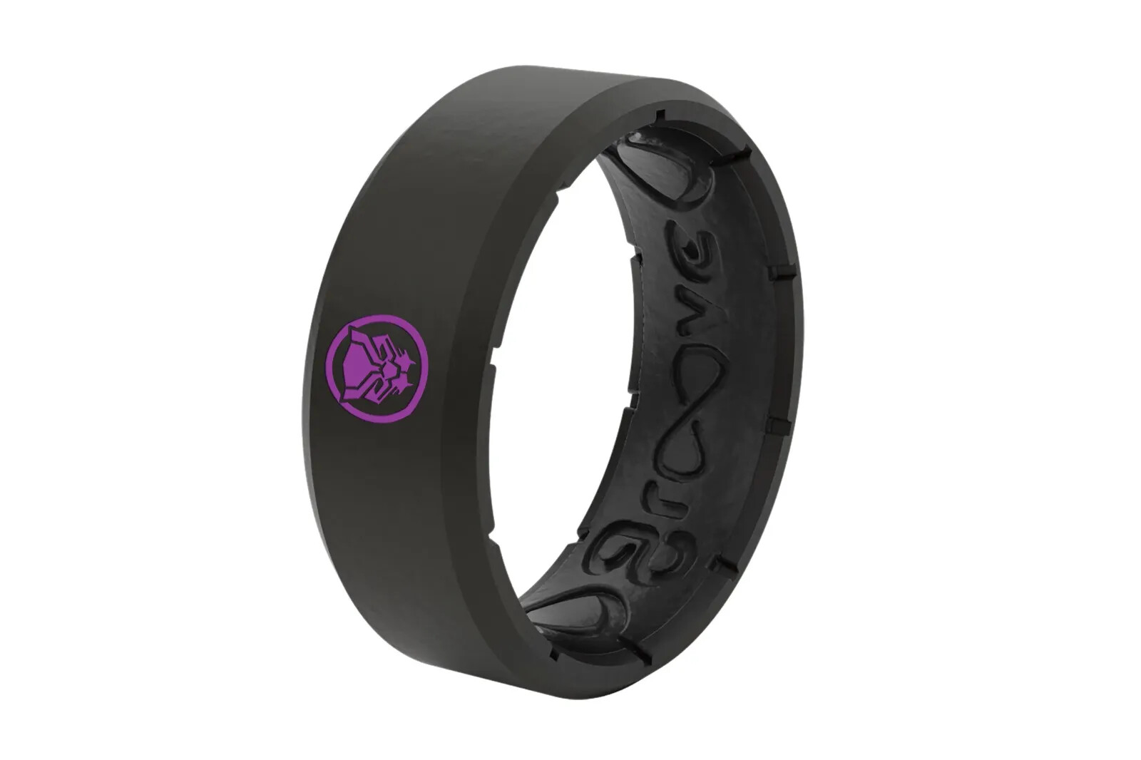 Marvel Groove Life “Black Panther Icon/Wakanda Forever” Silicone Ring Size 12
