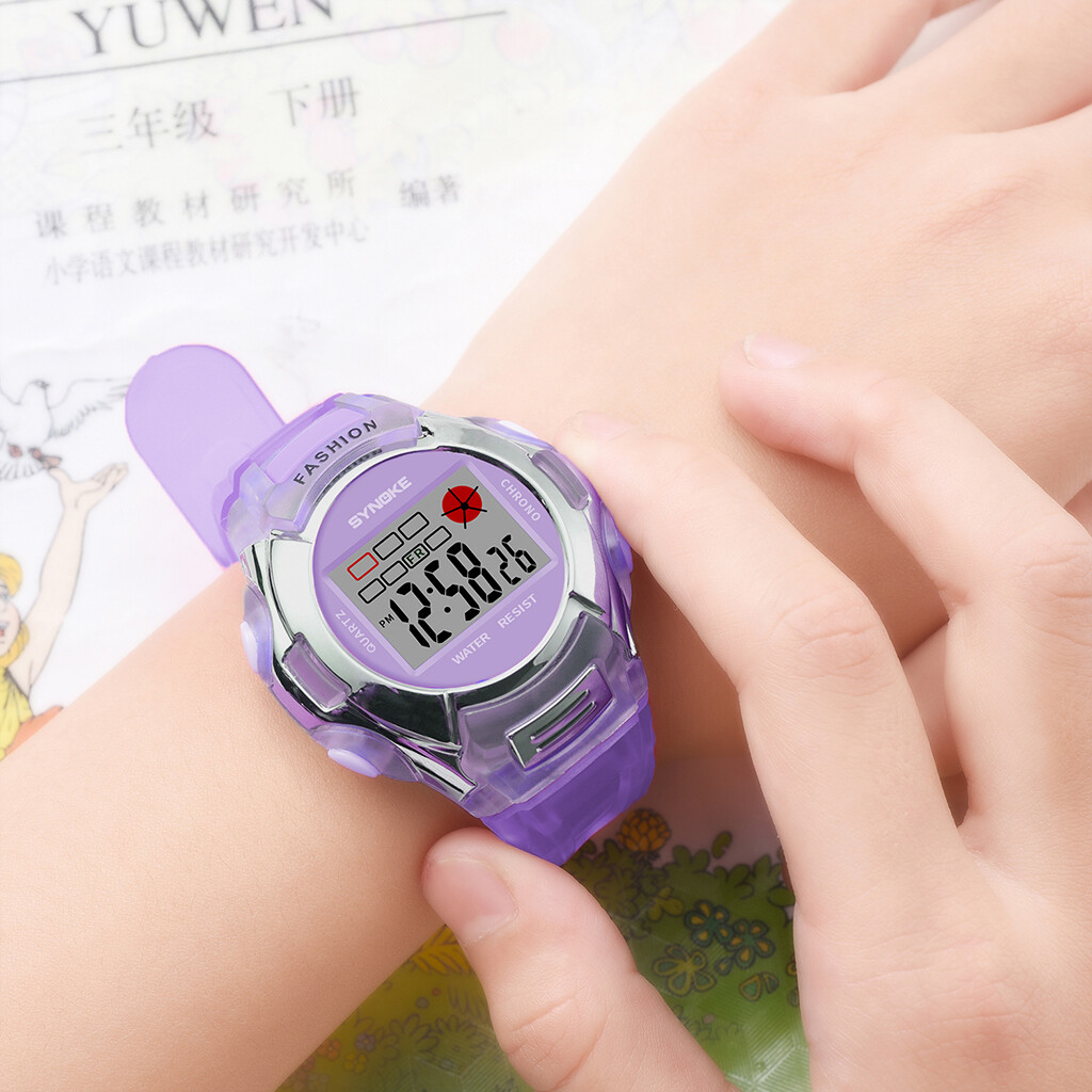 Children’s Waterproof Watch Electronic Digital LED Watch Boys&girls Sports Watch