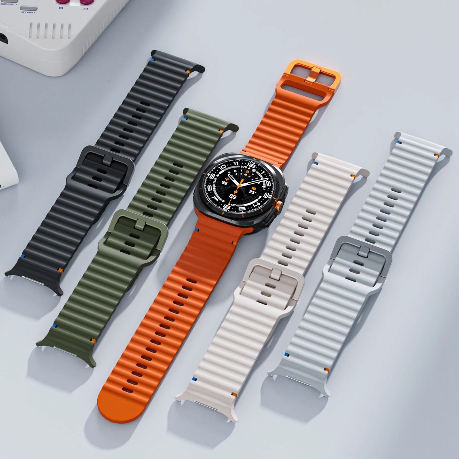 Original Strap for Samsung Galaxy Watch Ultra 47mm Band Silicone Bracelet 7 6 5✅