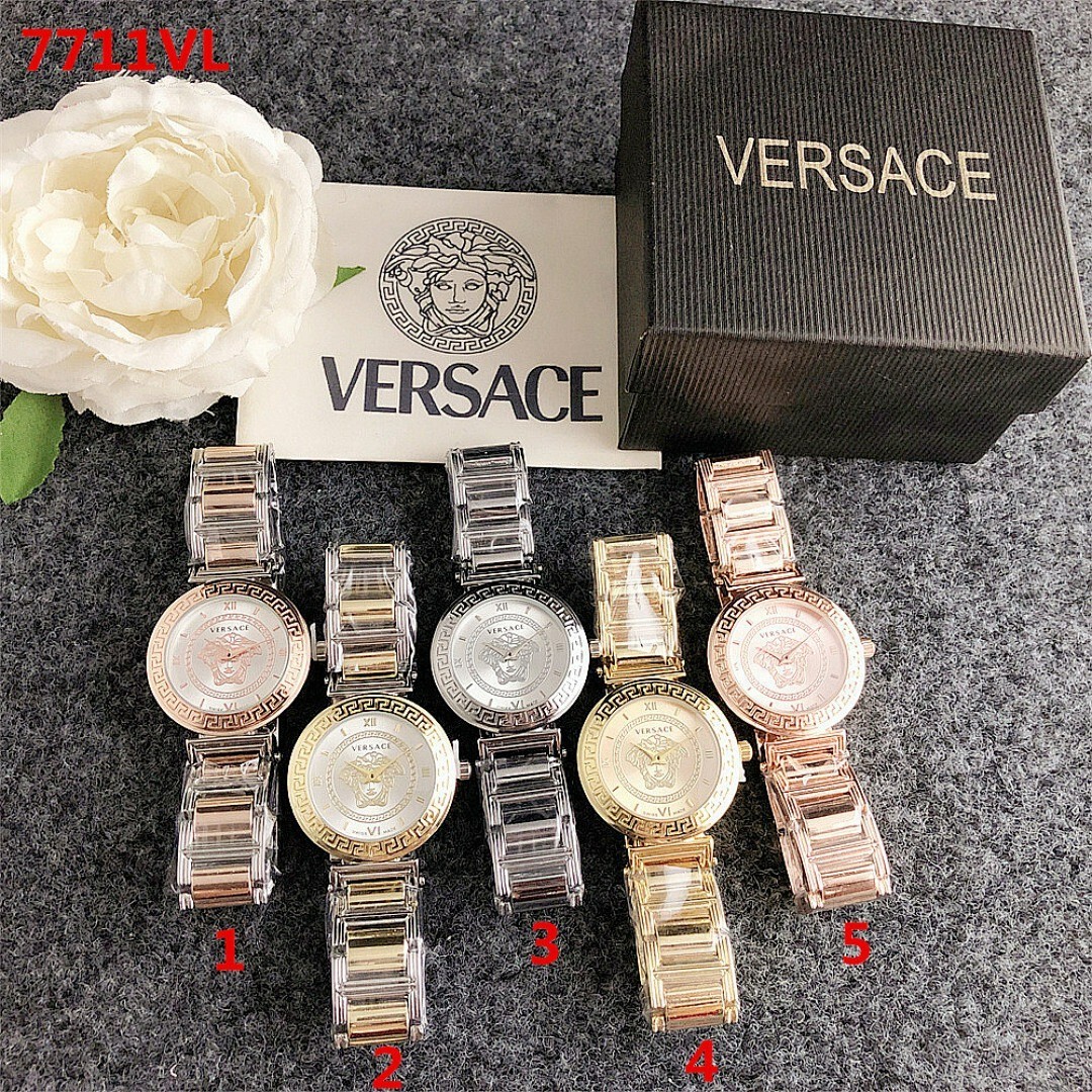 Versace Women’s Elegant Quartz Watch – 32mm Dial, Alloy Band with Box