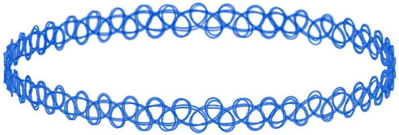 12 PCS Assorted Tattoo Stretch Jewelry Choker Necklaces Classic Gothic Colorful