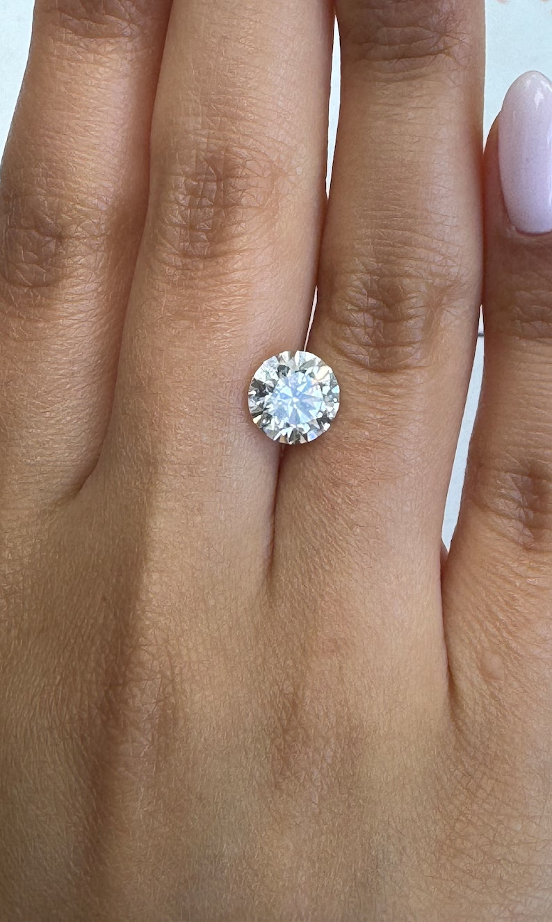 5 CT Natural White Diamond Round Cut VVS1 D Grade IDGL Certified 1 Free Gift QG1