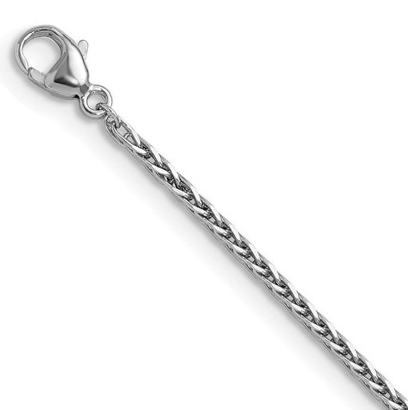 1.35mm Platinum PT950 Wheat Chain Necklace 16″ 18″ 20″ 24″ or 30″