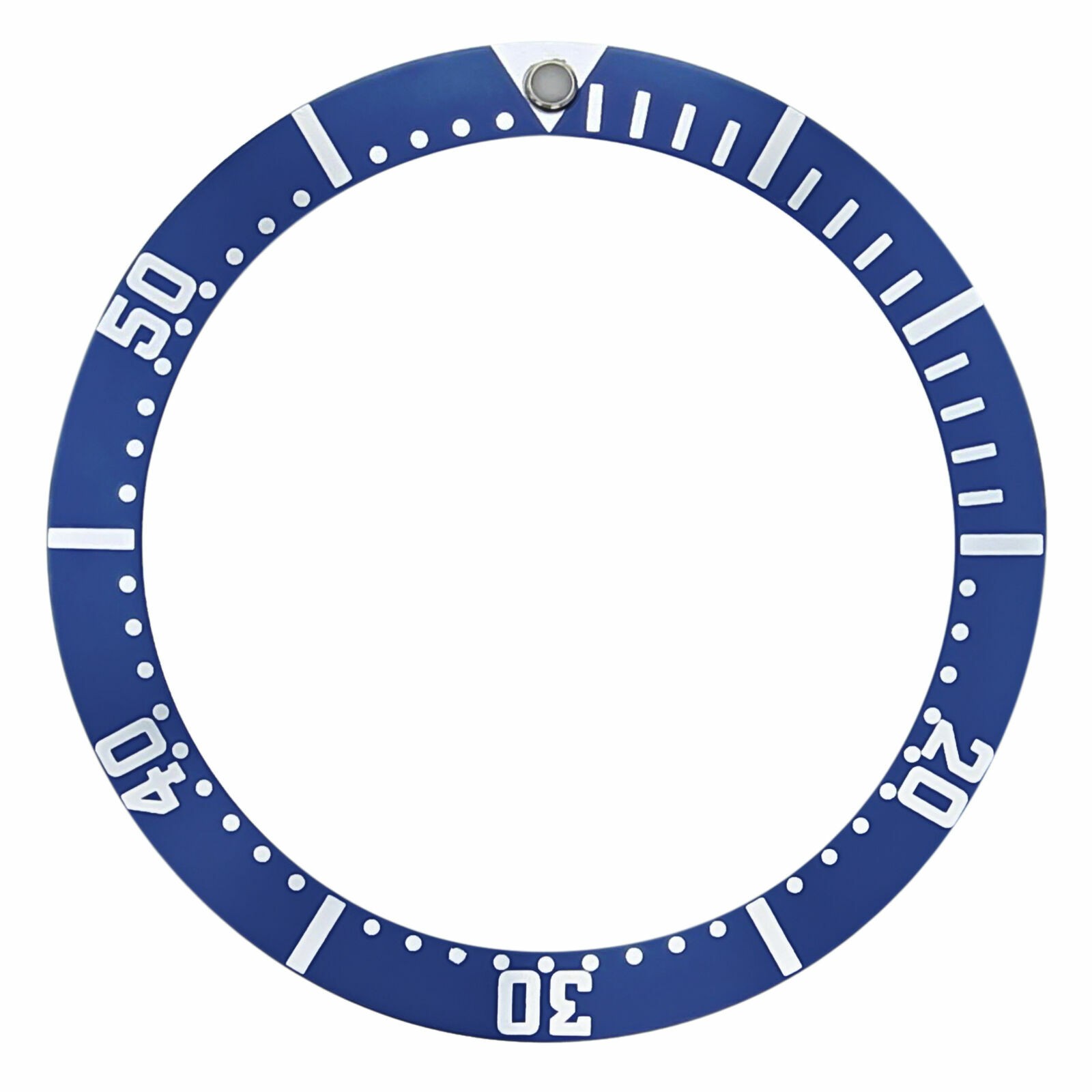 For Casio MDV106 Blue Replacement Bezel Insert 40.9mm x 32.70mm Diver Watch