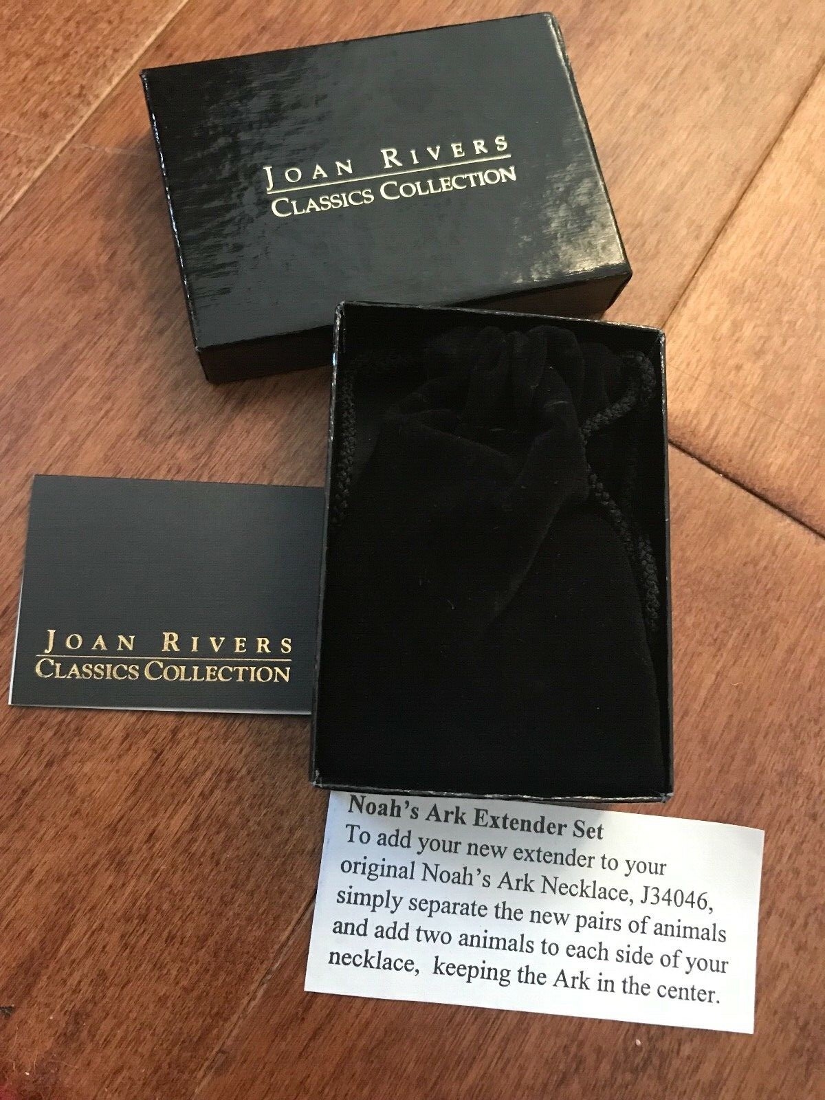 JOAN RIVERS CLASSICS NOAH’S ARK CHRISTMAS EXTENDER SET CHARMS REINDEER & GEESE