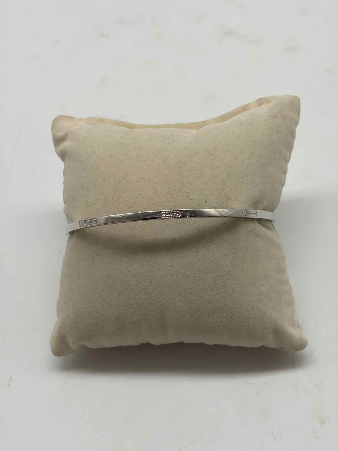 Coach Silver Thin Bangle Bracelet