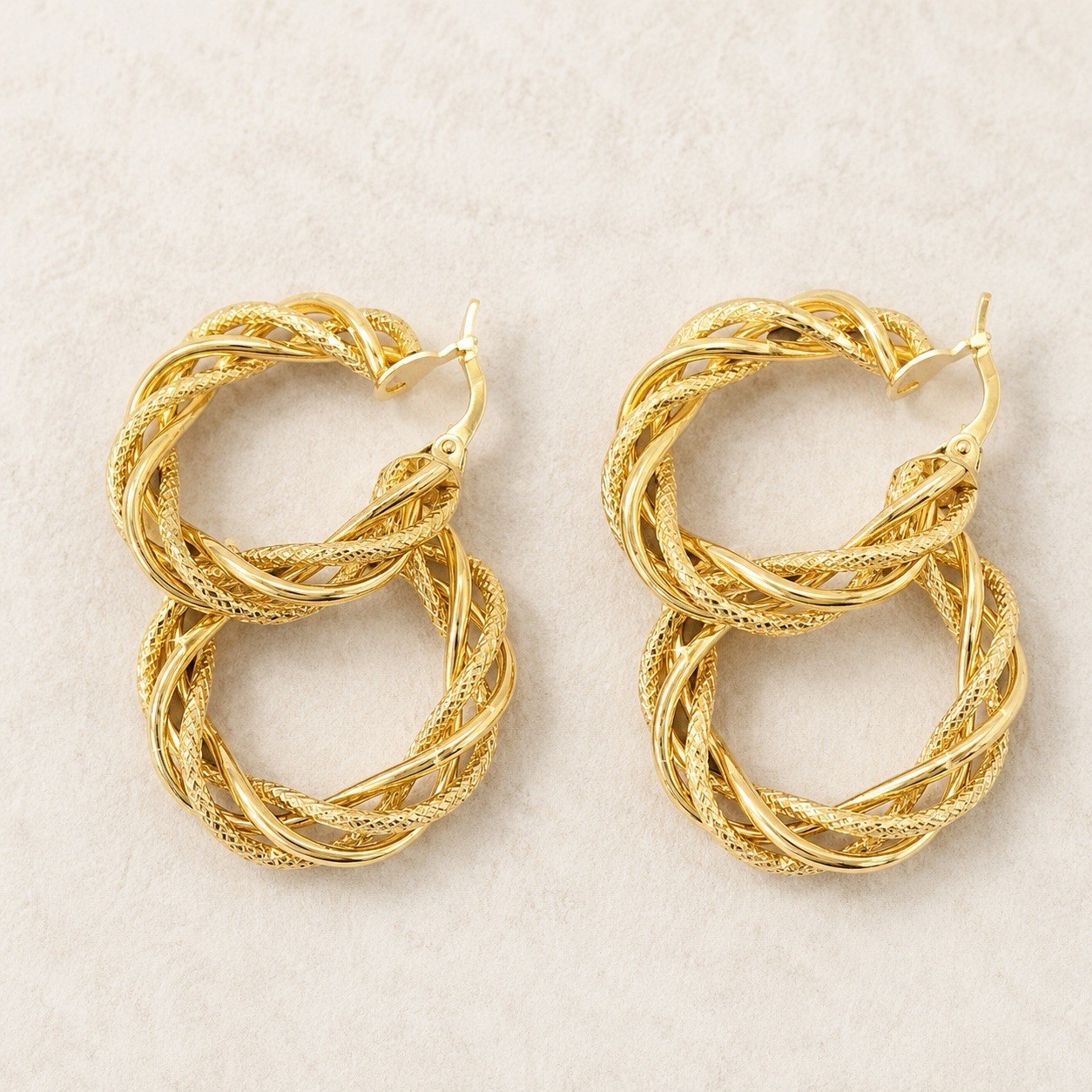 10k Gold Rope hoops