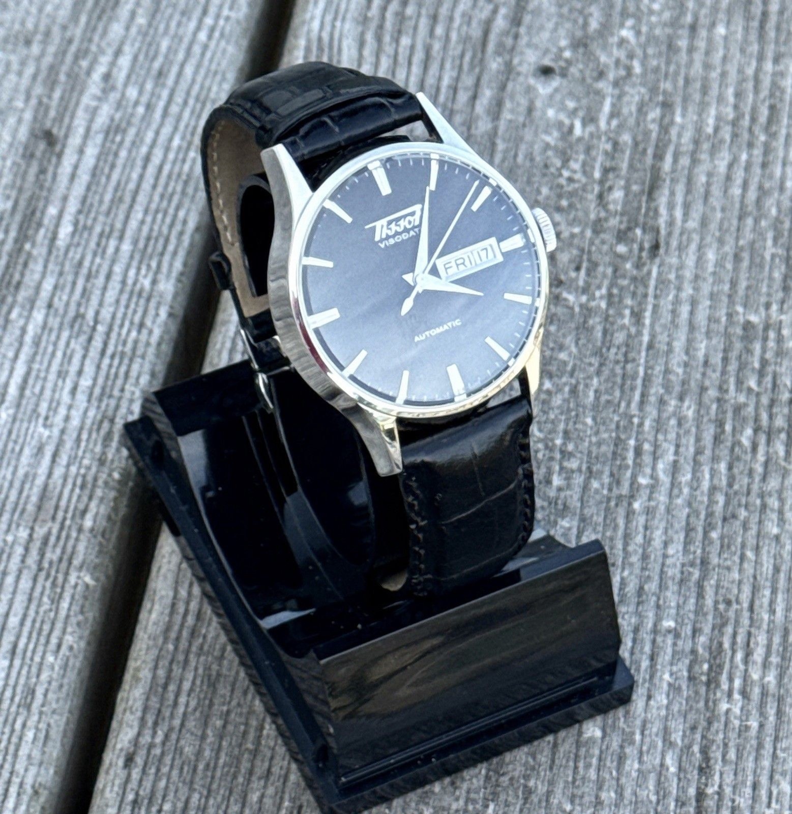 TISSOT Visodate Automatic T019430B Black Dial Day Date Watch