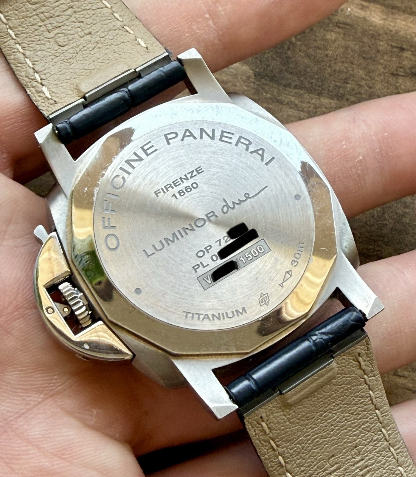 Panerai Luminor Due Titanium Blue Dial 42mm PAM00927 Automatic Watch Only