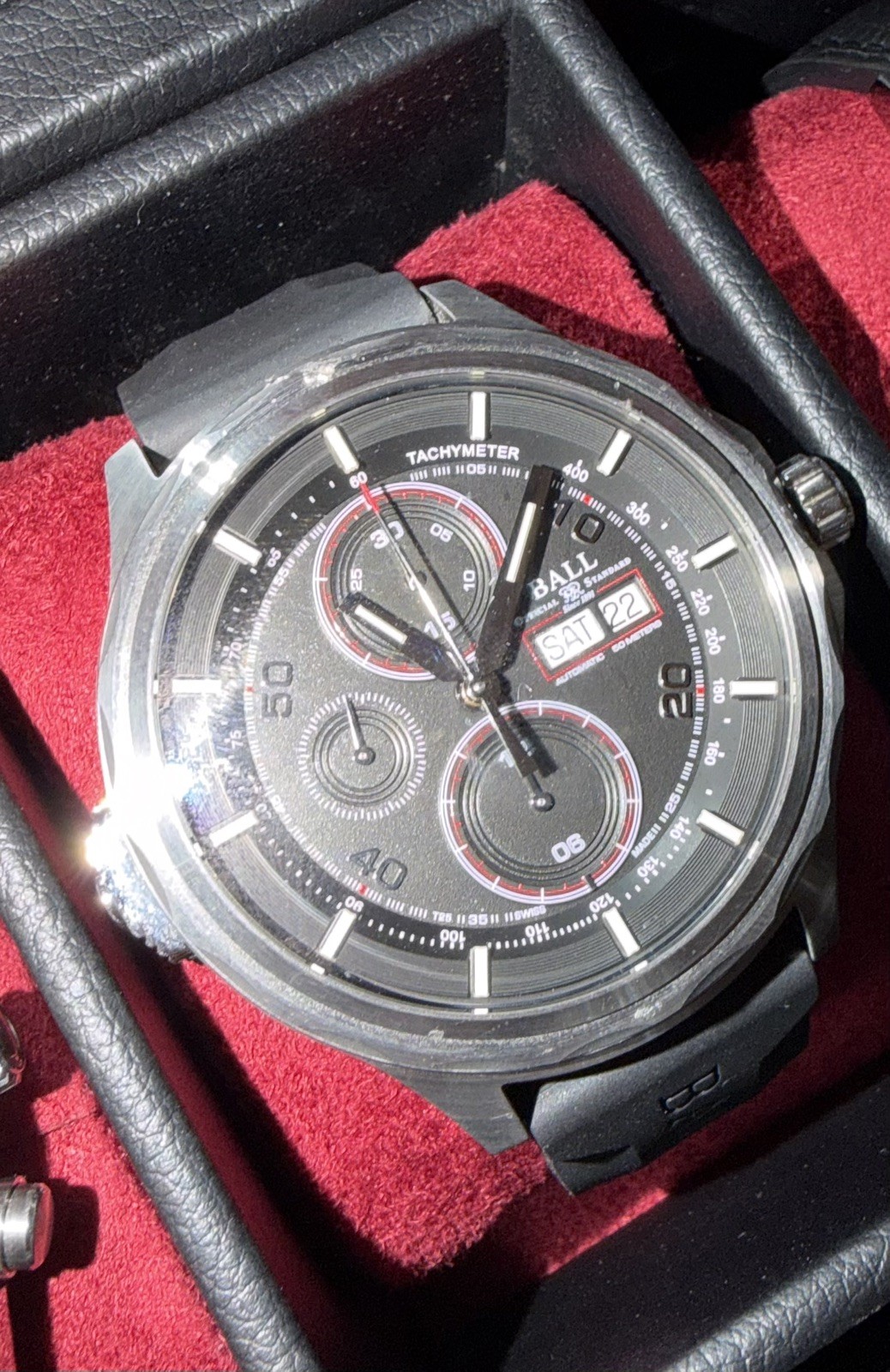 Ball Engineer Master II Slide Chronograph Day Date Automatic Mens Watch