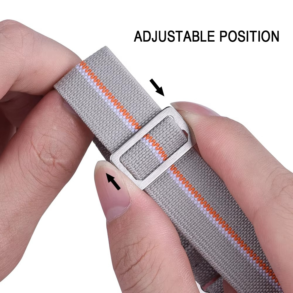 60s French Troops Parachute Bag Elastic Watch Strap 18 20mm 22mm Nylon Watchband
