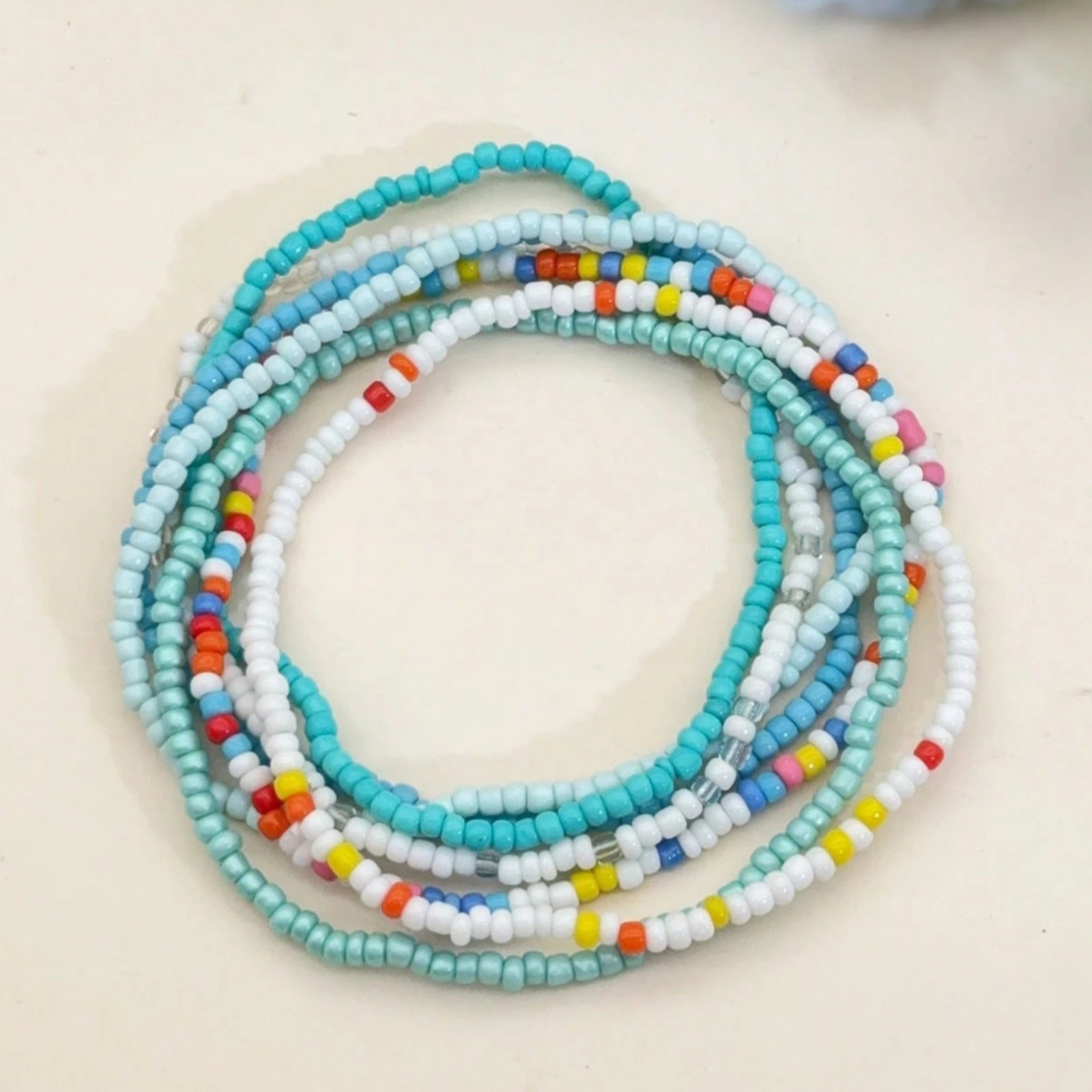 Boho Handmade Beaded Anklet Bracelet Adjustable Beach Summer Anklet for Women US