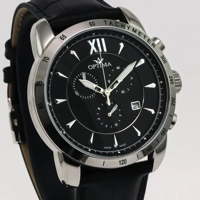 Optima – Swiss Chronograph – OSC328-SL-3 Swiss Ronda 45 mm OSC328 50 m (5 ATM