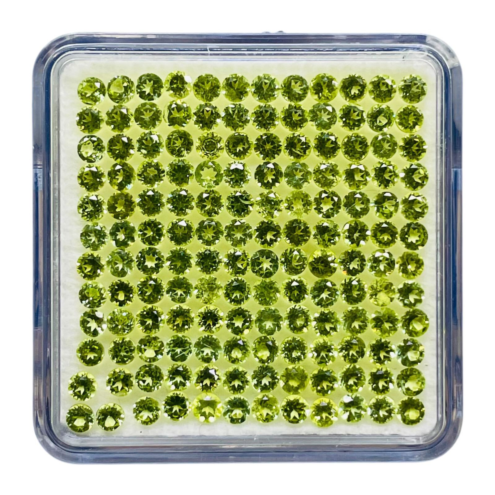 VVS 200 Pcs Natural Peridot 2.5mm Round Cut AAA+ Quality Loose Gemstones Lot
