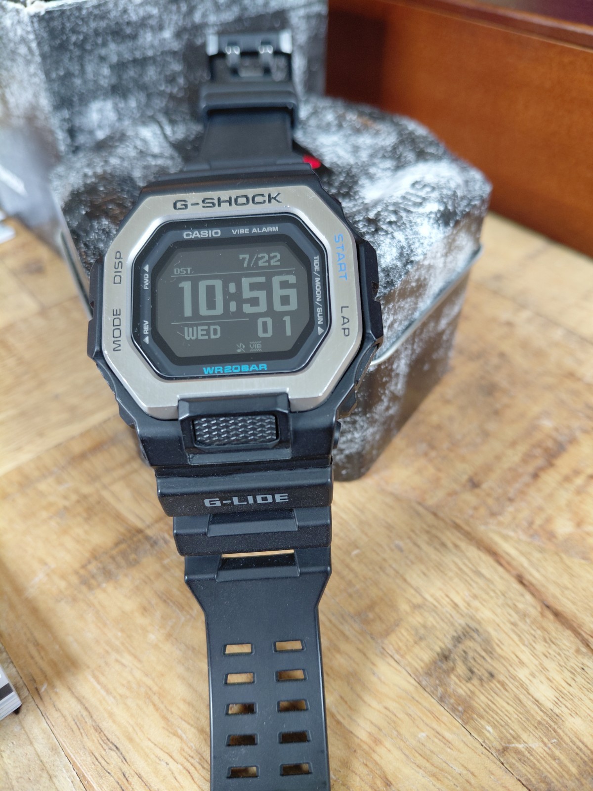 Casio G-SHOCK GBX-100-1CR G-lide Stainless Steel Bezel