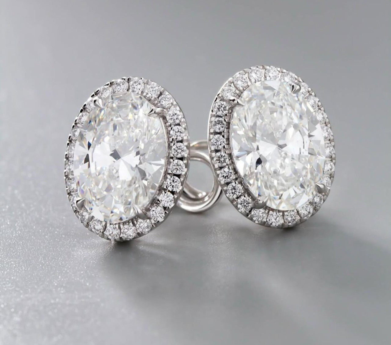 Rare Certified 4.00 Ct White Diamond Studs, Gift For Love-Tariffs FREE.
