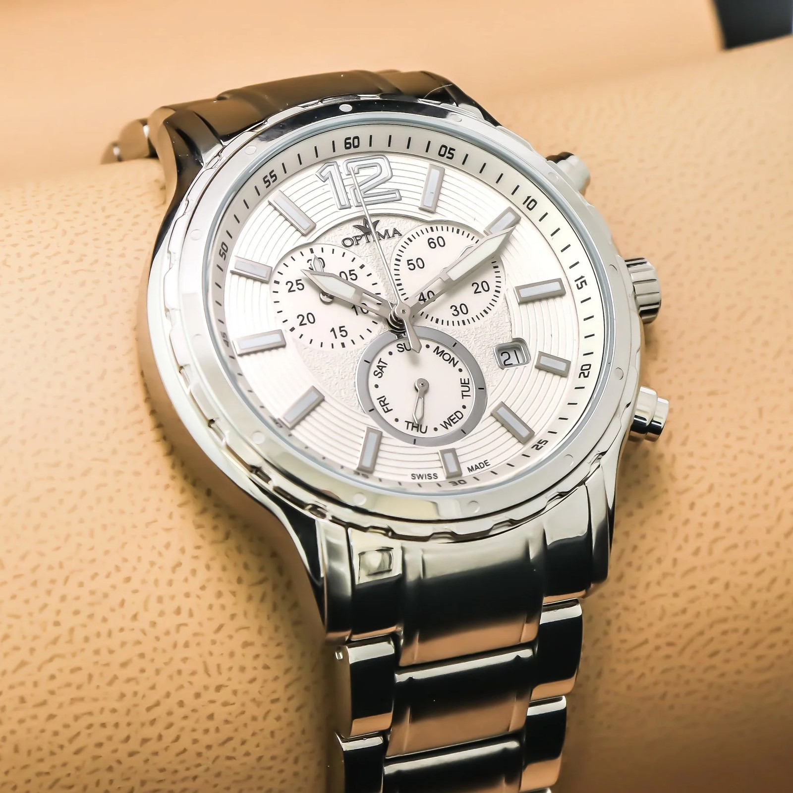 Optima – Swiss Chronograph – OSC362-SS-1 Swiss Ronda 44.5mm OSC362 50 m (5 ATM
