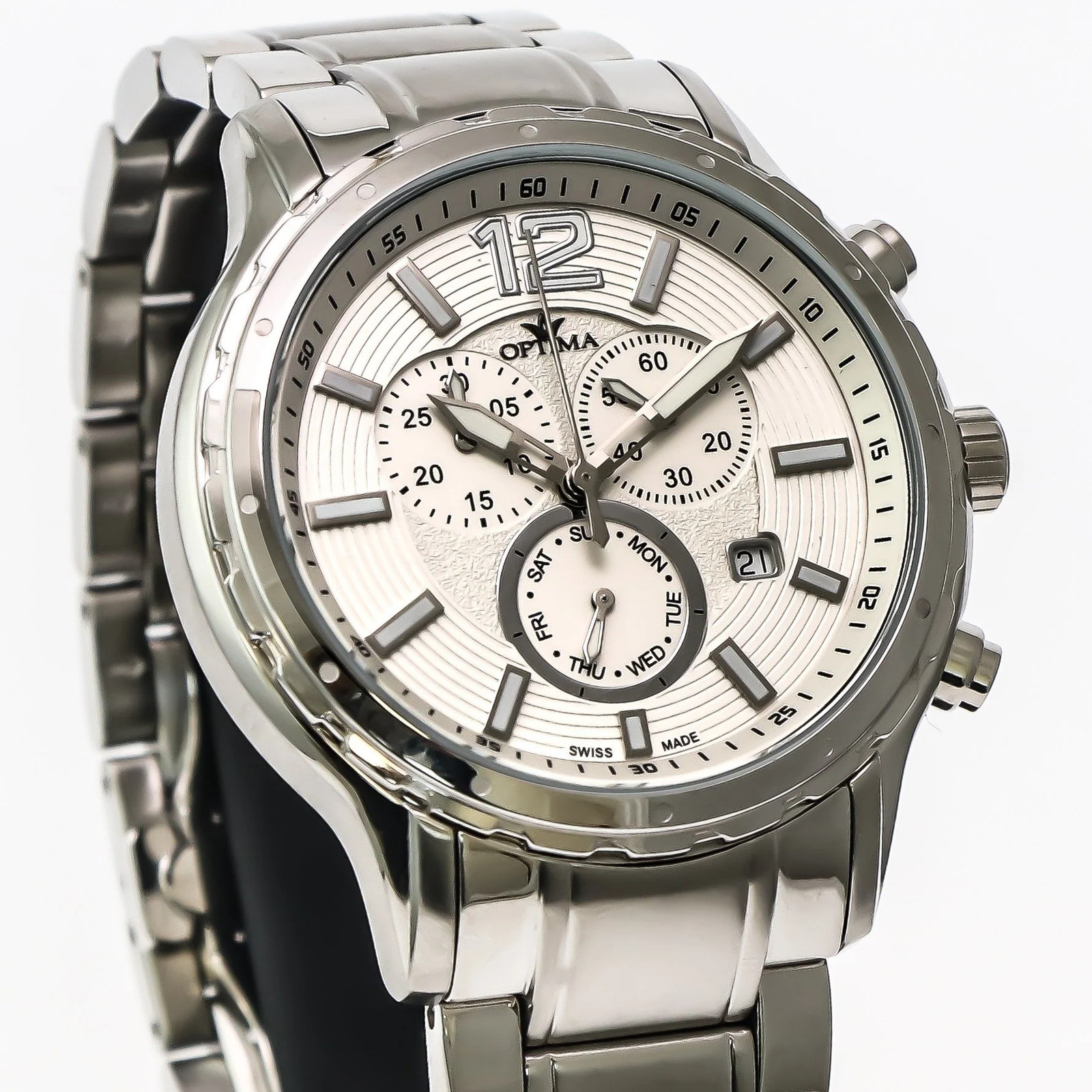 Optima – Swiss Chronograph – OSC362-SS-1 Swiss Ronda 44.5mm OSC362 50 m (5 ATM