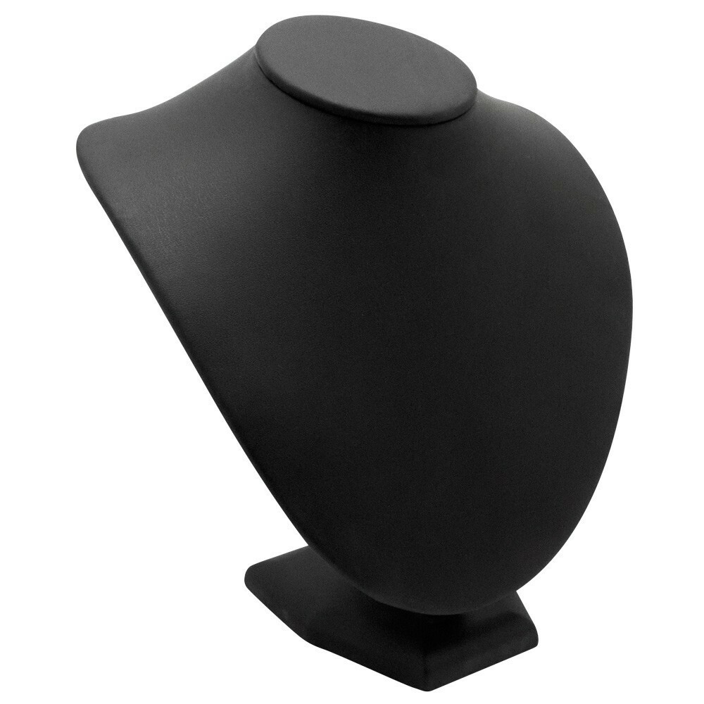 Black Leatherette Jewelry Necklace Bust Necklace Display Stand ~ 2 Styles