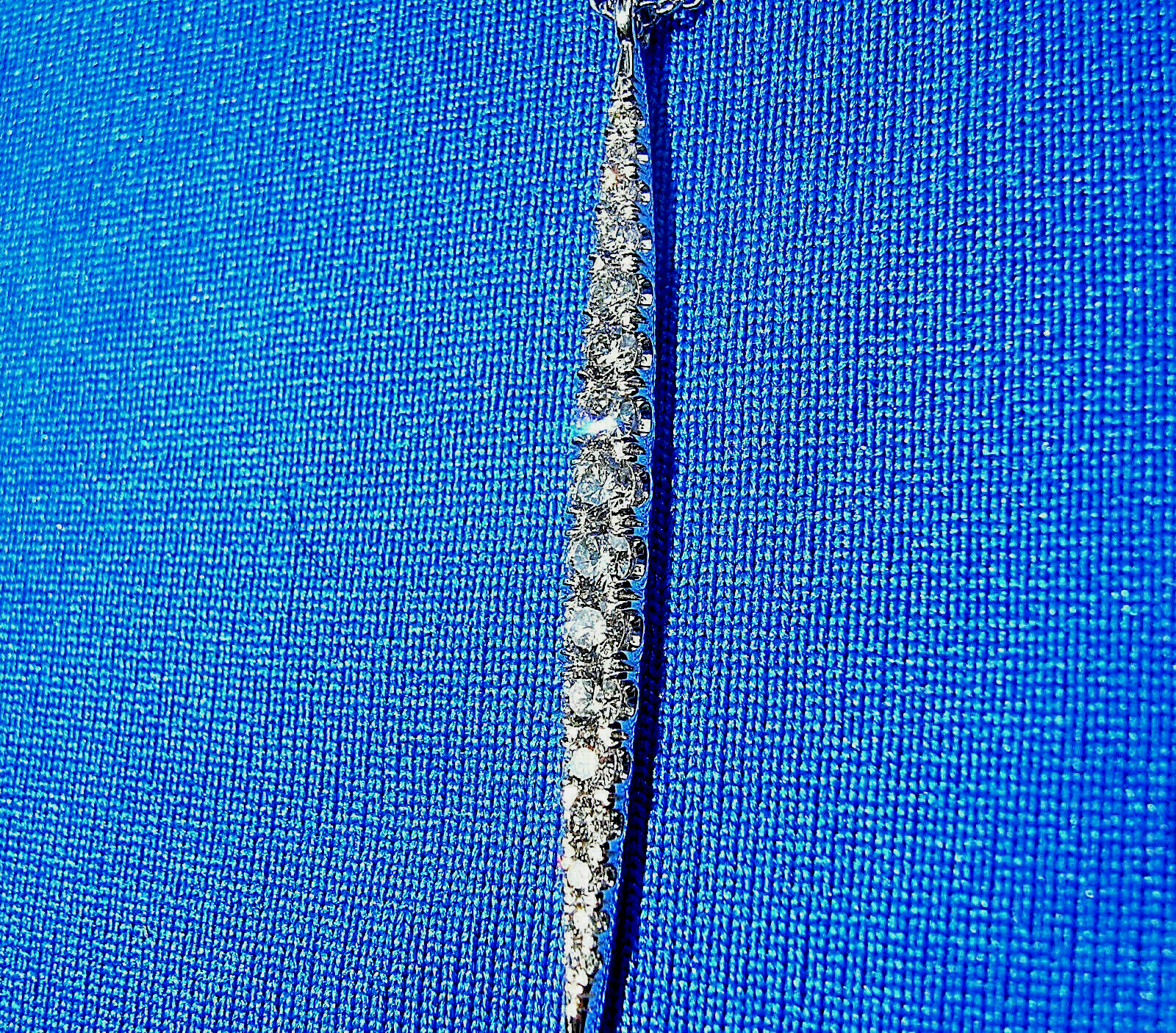 ORIGINAL Gabriel & Co DIAMOND Slice Necklace 18″ Inch Chain Solid 14K WHITE GOLD